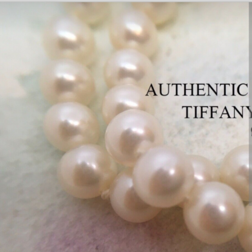 SOLD IN OUR STORE Tiffany & Co. 18K "X" Yellow Gold Cultured Pearls - Picture 9 of 10